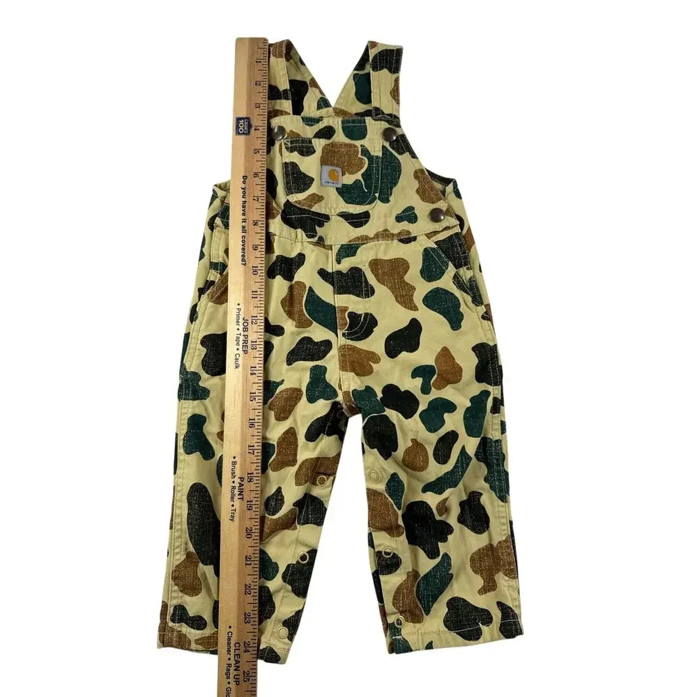 Carhartt Toddler Camouflage Overalls 18 Months Cotton Mossy Oak Bib Dungaree
